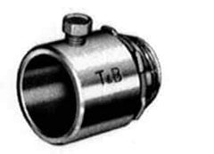 Thomas & Betts - 2-1/2" Trade, Malleable Iron Set Screw Straight Rigid/Intermediate (IMC) Conduit Connector - Insulated - Eagle Tool & Supply