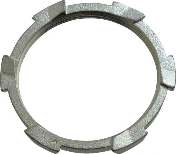 Thomas & Betts - 3" Trade, Malleable Iron Threaded Rigid/Intermediate (IMC) Conduit Locknut - Noninsulated - Eagle Tool & Supply