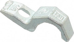 Thomas & Betts - 1/2" Pipe, Steel, Hot Dipped Galvanized" Pipe or Conduit Strap - 1/4" Bolt, 1 Mounting Hole - Eagle Tool & Supply