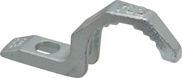 Thomas & Betts - 1-1/4" Pipe, Steel, Hot Dipped Galvanized" Pipe or Conduit Strap - 3/8" Bolt, 1 Mounting Hole - Eagle Tool & Supply