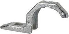 Thomas & Betts - 1-1/2" Pipe, Steel, Hot Dipped Galvanized" Pipe or Conduit Strap - 3/8" Bolt, 1 Mounting Hole - Eagle Tool & Supply