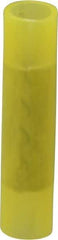 Thomas & Betts - 12 to 10 AWG Compatible, Nylon Fully Insulated, Crimp-On Butt Splice Terminal - 2 Wire Entries, Copper Contacts, Tin Contact Plating, 1.26" OAL, Yellow - Eagle Tool & Supply