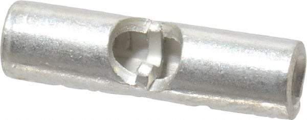 Thomas & Betts - 16 to 14 AWG Compatible, Noninsulated, Crimp-On Butt Splice Terminal - 2 Wire Entries, Copper Contacts, Tin Contact Plating, 0.62" OAL, Blue - Eagle Tool & Supply