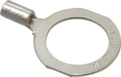 Thomas & Betts - 18-14 AWG Noninsulated Crimp Connection D Shaped Ring Terminal - 1/2" Stud, 1.06" OAL x 0.72" Wide, Tin Plated Copper Contact - Eagle Tool & Supply
