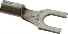 Thomas & Betts - #8 Stud, 18 to 14 AWG Compatible, Noninsulated, Crimp Connection, Standard Fork Terminal - Eagle Tool & Supply