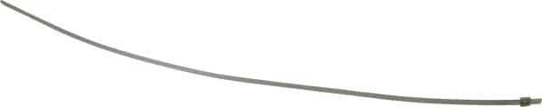 Thomas & Betts - 16" Long Natural (Color) Stainless Steel Standard Cable Tie - 100 Lb Tensile Strength, 0.38mm Thick, 2" Max Bundle Diam - Eagle Tool & Supply