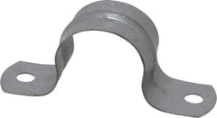 Thomas & Betts - 1 Pipe, Steel, Zinc Plated Pipe or Conduit Strap - 2 Mounting Holes - Eagle Tool & Supply