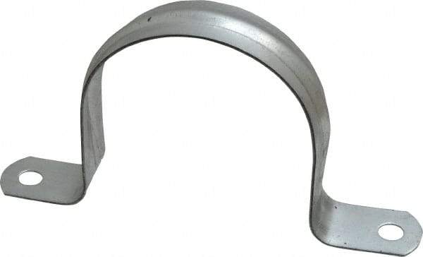 Thomas & Betts - 3 Pipe, Steel, Zinc Plated Pipe or Conduit Strap - 2 Mounting Holes - Eagle Tool & Supply