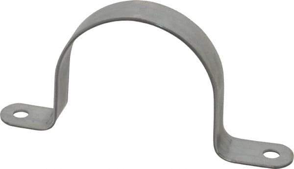 Thomas & Betts - 4 Pipe, Steel, Zinc Plated Pipe or Conduit Strap - 2 Mounting Holes - Eagle Tool & Supply