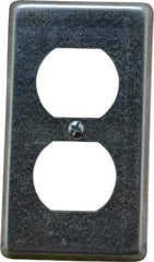 Thomas & Betts - Electrical Outlet Box Steel Device Cover - Includes Phillips Head Screw - Eagle Tool & Supply