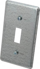 Thomas & Betts - Electrical Outlet Box Steel Device Cover - Includes Phillips Head Screw - Eagle Tool & Supply