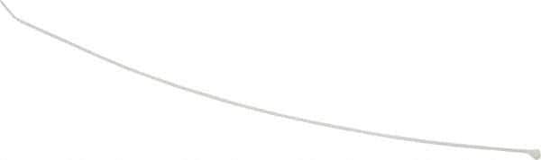 Thomas & Betts - 14" Long Natural (Color) Nylon Standard Cable Tie - 18 Lb Tensile Strength, 1.1mm Thick, 101.6mm Max Bundle Diam - Eagle Tool & Supply