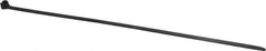 Thomas & Betts - 13.4" Long Black Nylon Standard Cable Tie - 120 Lb Tensile Strength, 1.65mm Thick, 88.9mm Max Bundle Diam - Eagle Tool & Supply