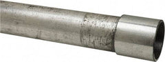 Made in USA - 1-1/2" Trade Size, 10' Long, Rigid Conduit - Steel, 1-1/2" ID - Eagle Tool & Supply