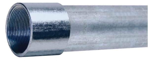 Made in USA - 2" Trade Size, 10' Long, Rigid Conduit - Steel, 2" ID - Eagle Tool & Supply