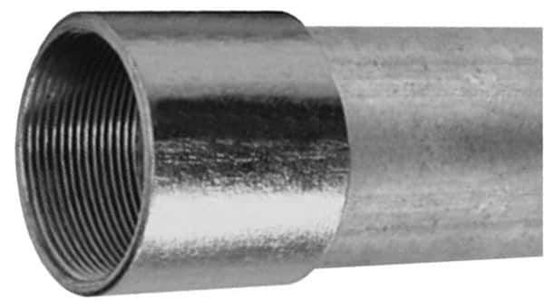 Made in USA - 3-1/2" Trade Size, 10' Long, Rigid Conduit - Steel, 3-1/2" ID - Eagle Tool & Supply