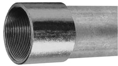 Made in USA - 3-1/2" Trade Size, 10' Long, Rigid Conduit - Steel, 3-1/2" ID - Eagle Tool & Supply