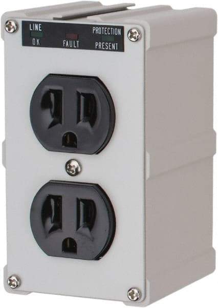 Tripp-Lite - 2 Outlets, 120 Volts, 15 Amps, Power Outlet Strip - Direct Plug-in Mount, 5-15P NEMA Configuration, 4" Strip, CSA Approved, cULus, IEEE 587 Category A Specifications, IEEE 587 Category B Specifications, UL1449 3rd Edition - Eagle Tool & Supply