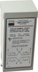Sola/Hevi-Duty - 1 Phase, 240-480 Volt Input, 120/240 Volt Output, 60 Hz, 0.08 kVA, General Purpose Transformer - 4, 12, 3R, 4X NEMA Rating, 176°F Temp Rise, 4 Inch Wide x 3 Inch Deep x 6 Inch High, Indoor, Outdoor, Wall Mount - Eagle Tool & Supply