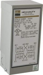 Sola/Hevi-Duty - 1 Phase, 240-480 Volt Input, 120/240 Volt Output, 60 Hz, 0.1 kVA, General Purpose Transformer - 4, 12, 3R, 4X NEMA Rating, 176°F Temp Rise, 4 Inch Wide x 3 Inch Deep x 6 Inch High, Indoor, Outdoor, Wall Mount - Eagle Tool & Supply