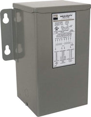 Sola/Hevi-Duty - 1 Phase, 240-480 Volt Input, 120/240 Volt Output, 60 Hz, 3 kVA, General Purpose Transformer - 4, 12, 3R, 4X NEMA Rating, 239°F Temp Rise, 10 Inch Wide x 7 Inch Deep x 12 Inch High, Indoor, Outdoor, Wall Mount - Eagle Tool & Supply