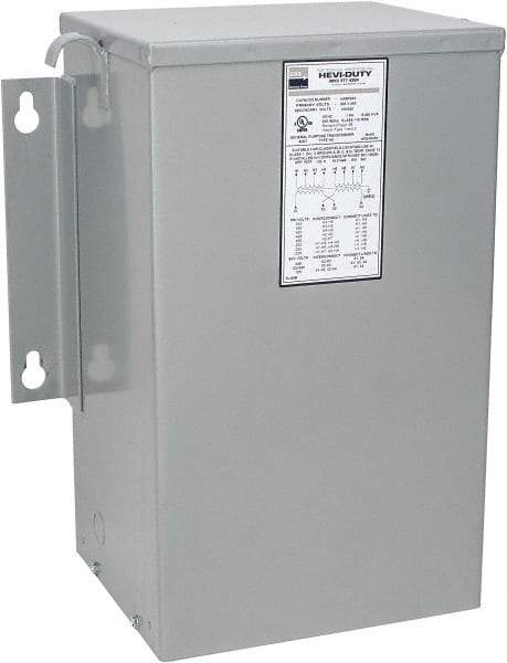 Sola/Hevi-Duty - 1 Phase, 240-480 Volt Input, 120/240 Volt Output, 60 Hz, 5 kVA, General Purpose Transformer - 4, 12, 3R, 4X NEMA Rating, 239°F Temp Rise, 14 Inch Wide x 9 Inch Deep x 17 Inch High, Indoor, Outdoor, Wall Mount - Eagle Tool & Supply