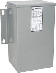 Sola/Hevi-Duty - 1 Phase, 240-480 Volt Input, 120/240 Volt Output, 60 Hz, 5 kVA, General Purpose Transformer - 4, 12, 3R, 4X NEMA Rating, 239°F Temp Rise, 14 Inch Wide x 9 Inch Deep x 17 Inch High, Indoor, Outdoor, Wall Mount - Eagle Tool & Supply