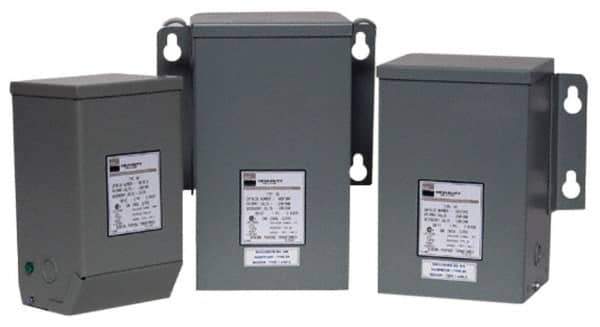 Sola/Hevi-Duty - 1 Phase, 240-480 Volt Input, 120/240 Volt Output, 60 Hz, 0.15 kVA, General Purpose Transformer - 4, 12, 3R, 4X NEMA Rating, 176°F Temp Rise, 4 Inch Wide x 4 Inch Deep x 8 Inch High, Indoor, Outdoor, Wall Mount - Eagle Tool & Supply