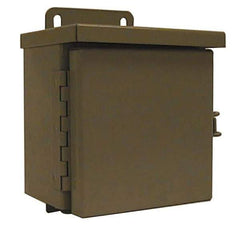 Wiegmann - 21" OAW x 33" OAH Powder Coat Finish Electrical Enclosure Back Panel - 36" x 24" Box, 14 Gauge Steel, Use with B362407CH/B362409CH/B362411CH/N12362406/N12362408/N12362410/N12362412/RHC362412 - Eagle Tool & Supply