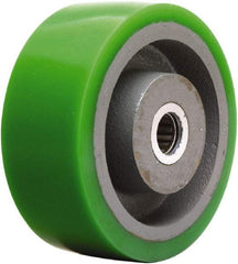 Hamilton - 5 Inch Diameter x 2 Inch Wide, Polyurethane on Cast Iron Caster Wheel - 1,050 Lb. Capacity, 2-1/4 Inch Hub Length, 1/2 Inch Axle Diameter, Straight Roller Bearing - Eagle Tool & Supply