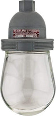 Hubbell Killark - 120 VAC, 150 Watt, Incandescent Hazardous Location Light Fixture - Dust Ignition, Aluminum Alloy Housing, 4-1/2" Wide x 9-5/8" High - Eagle Tool & Supply