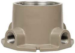 Hubbell Killark - Gray Light Fixture Ceiling Bracket - For Use with Hazardous Location HID Fixture - EZ Series, CSA File LR11713, UL File E10514 & E91793 - Eagle Tool & Supply