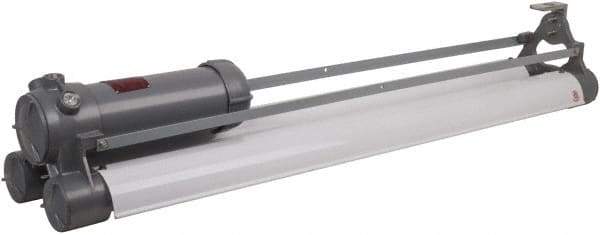 Hubbell Killark - 120 VAC, 40 Watt, Fluorescent Hazardous Location Light Fixture - Corrosion, Dirt, Moisture & Vibration Resistant, Aluminum Alloy Housing, 52-13/16" Long x 11" Wide x 9-3/32" High - Eagle Tool & Supply