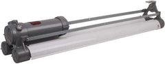 Hubbell Killark - 120 VAC, 60 Watt, Fluorescent Hazardous Location Light Fixture - Corrosion, Dirt & Vibration Resistant & Explosionproof, Aluminum Alloy Housing, 52-13/16" Long x 11" Wide x 9-3/32" High - Eagle Tool & Supply