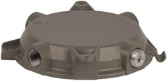 Hubbell Killark - Gray Light Fixture Ceiling Cap - For Use with Hazardous Location HID Fixture - MB Series, CSA File LR11713, UL File E10514 & E91793 - Eagle Tool & Supply