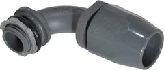 Thomas & Betts - 1/2" Trade, Thermoplastic Threaded Angled Liquidtight Conduit Connector - Insulated - Eagle Tool & Supply