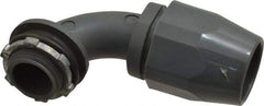 Thomas & Betts - 3/4" Trade, Thermoplastic Threaded Angled Liquidtight Conduit Connector - Insulated - Eagle Tool & Supply