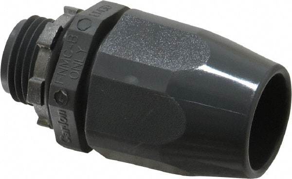 Thomas & Betts - 1/2" Trade, Thermoplastic Threaded Straight Liquidtight Conduit Connector - Insulated - Eagle Tool & Supply