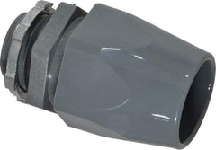 Thomas & Betts - 1" Trade, Thermoplastic Threaded Straight Liquidtight Conduit Connector - Insulated - Eagle Tool & Supply