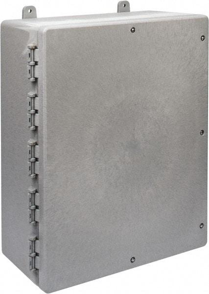 Thomas & Betts - Thermoplastic Standard Enclosure Hinge Flat Cover - NEMA 1, 2, 3, 4, 12, 3S, 3SX, 3X, 4X, 16-1/2" Wide x 20" High x 7-1/2" Deep - Eagle Tool & Supply