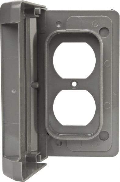 Thomas & Betts - Electrical Outlet Box Polycarbonate Duplex Receptacle Cover - Eagle Tool & Supply