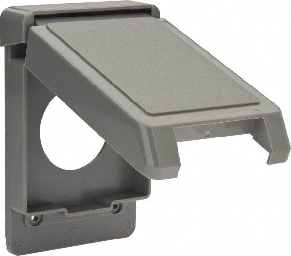 Thomas & Betts - Electrical Outlet Box Polycarbonate Single Receptacle Cover - Eagle Tool & Supply