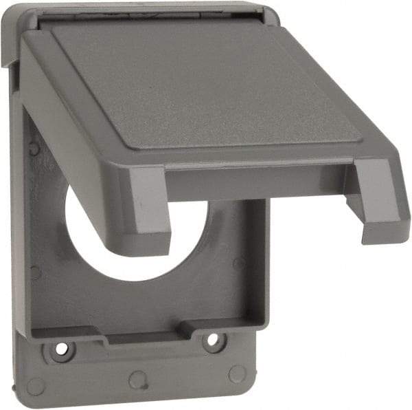 Thomas & Betts - Electrical Outlet Box Polycarbonate Single Receptacle Cover - Eagle Tool & Supply