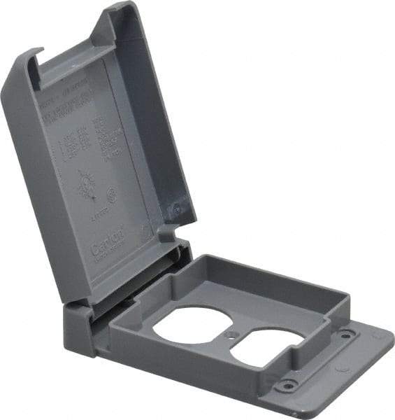 Thomas & Betts - Electrical Outlet Box Polycarbonate Duplex Receptacle Cover - Eagle Tool & Supply