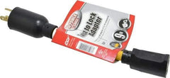 Southwire - 9", 12/3 Gauge/Conductors, Yellow Wet & Dry Location, Indoor & Outdoor Extension Cord - 1 Receptacle, 15 Amps, 125 Volts, UL STW-A, NEMA 5-15P, L5-20R - Eagle Tool & Supply