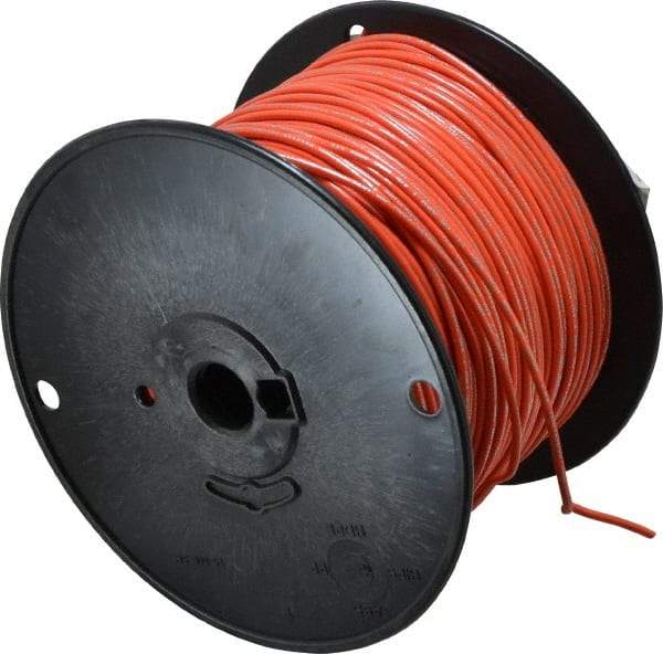 Southwire - 18 AWG, 16 Strand, Orange Machine Tool Wire - PVC, Acid, Moisture and Oil Resistant, 500 Ft. Long - Eagle Tool & Supply