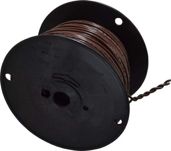 Southwire - 18 AWG, 16 Strand, Brown Machine Tool Wire - PVC, Acid, Moisture and Oil Resistant, 500 Ft. Long - Eagle Tool & Supply