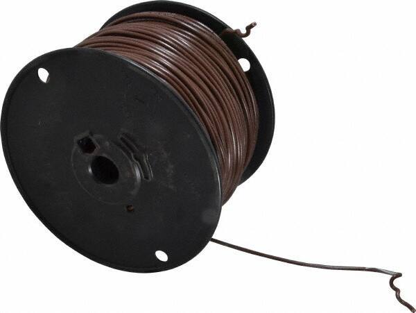 Southwire - 16 AWG, 26 Strand, Brown Machine Tool Wire - PVC, Acid, Moisture and Oil Resistant, 500 Ft. Long - Eagle Tool & Supply