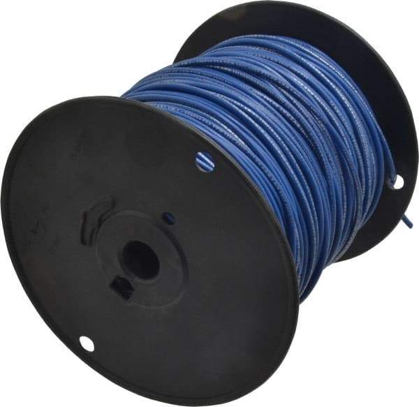 Southwire - 14 AWG, 41 Strand, Blue Machine Tool Wire - PVC, Acid, Moisture and Oil Resistant, 500 Ft. Long - Eagle Tool & Supply