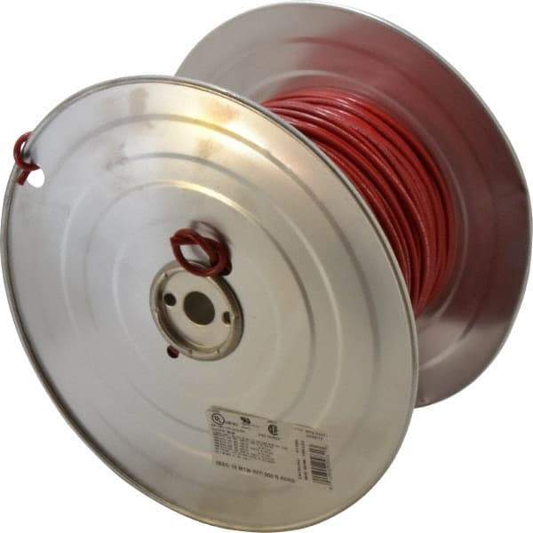 Southwire - 10 AWG, 105 Strand, Red Machine Tool Wire - PVC, Acid, Moisture and Oil Resistant, 500 Ft. Long - Eagle Tool & Supply